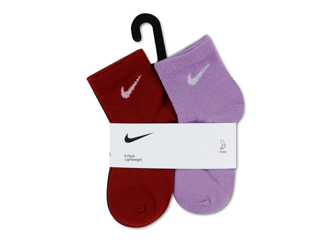 Lightweight Kids' Ankle Socks - 6 Pack
