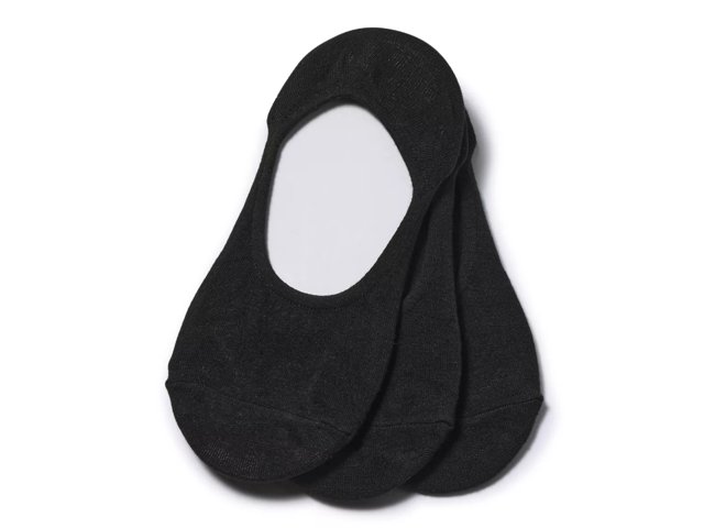 Solid Men's No Show Liners - 3 Pack