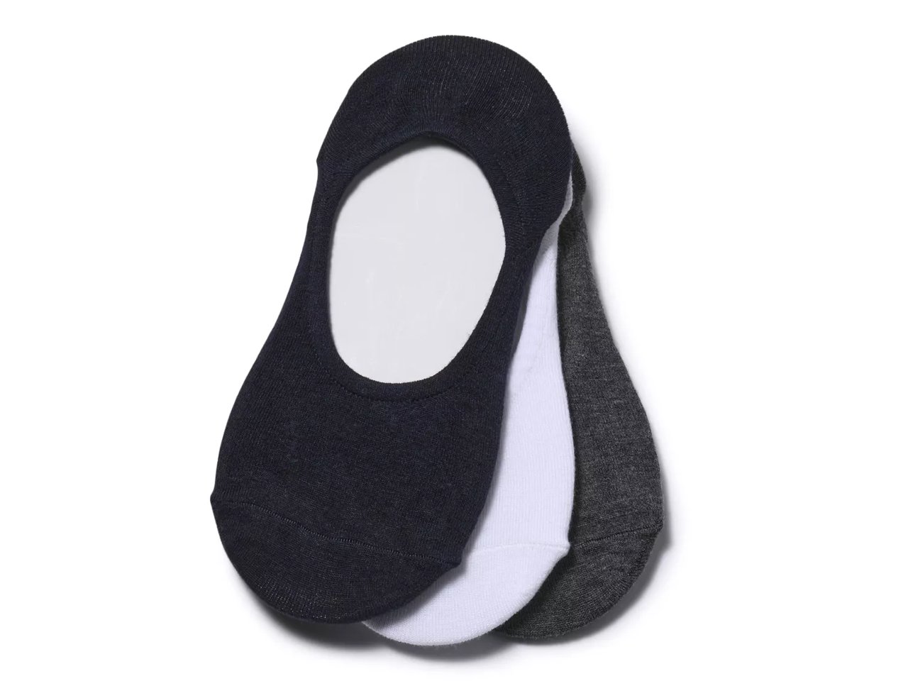 Solid Men's No Show Liners - 3 Pack