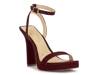 Adonia Sandal Dark Cherry Red Fabric view