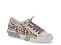 Zina Sneaker White Leopard Print Calf Hair view
