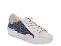Zina Sneaker Purple Leopard Print Fabric view