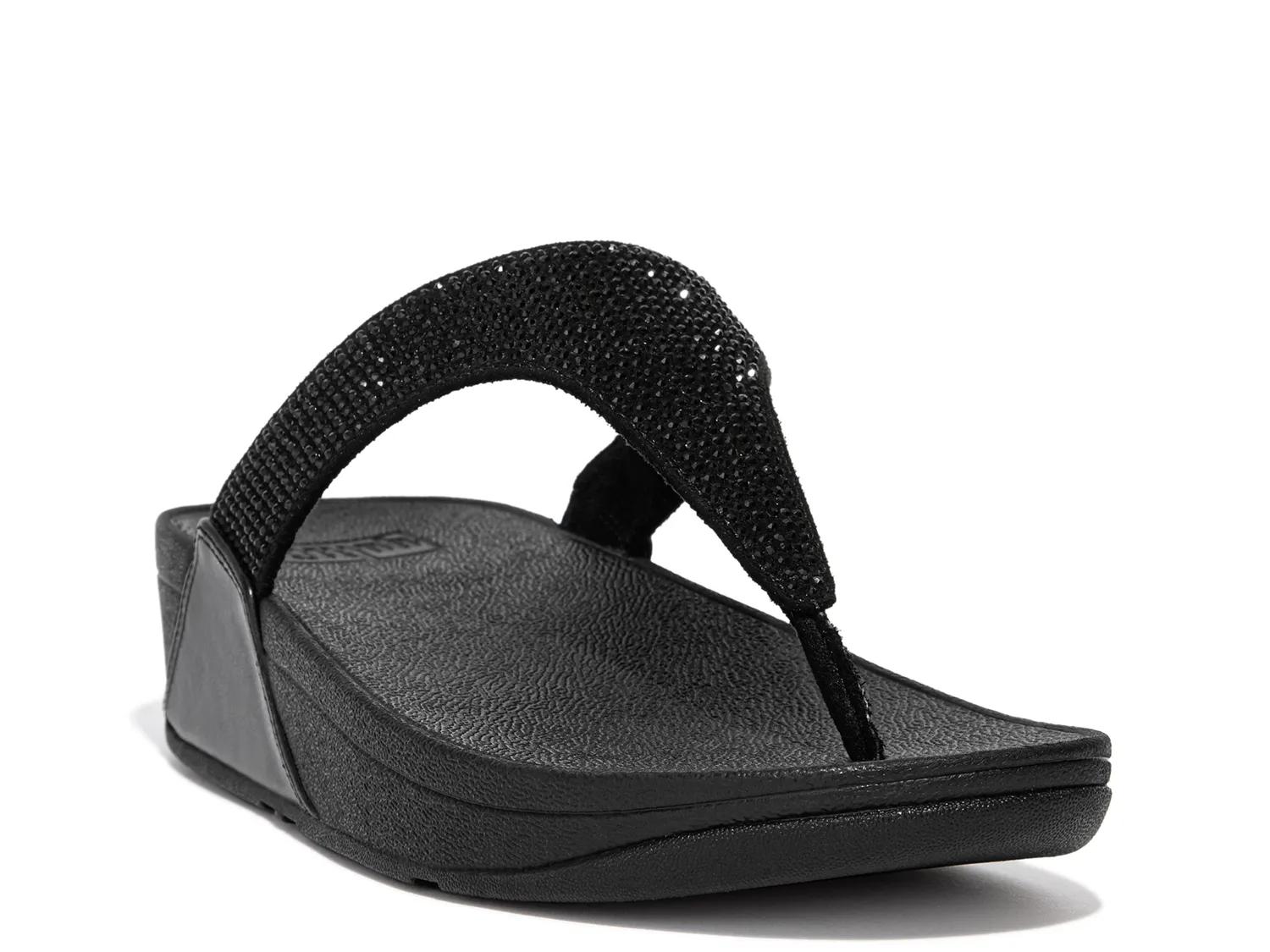 Lulu Crystal Wedge Sandal - image 2