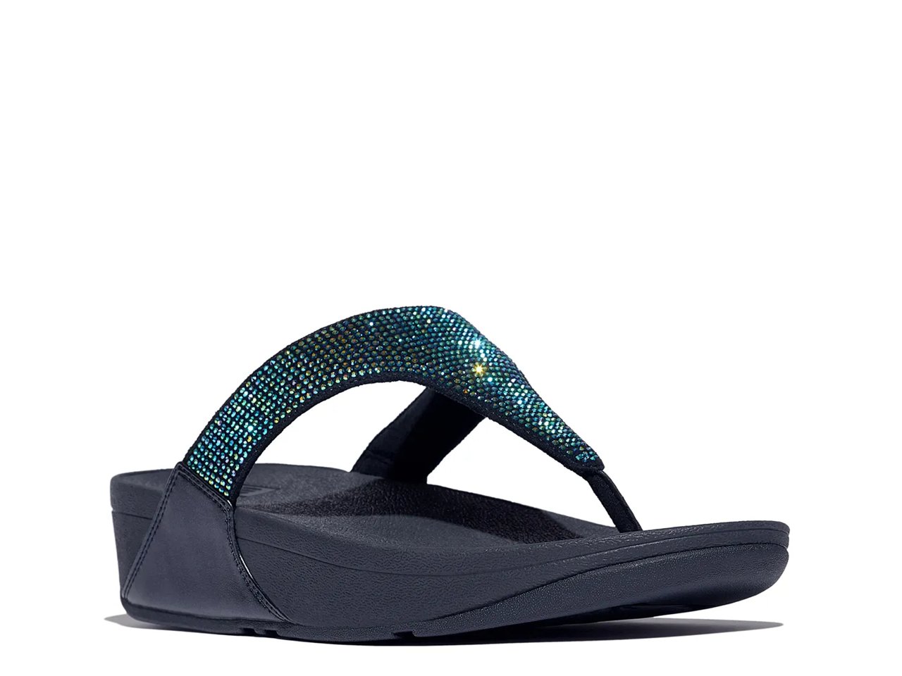 Lulu Crystal Wedge Sandal