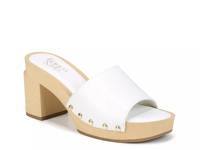 Capri Platform Clog Sandal White view