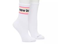 Sporty Women's Crew Socks - 2 Pack White view