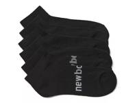 Cushioned Men's Quarter Ankle Socks - 6 Pack Black view