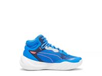 Playmaker Pro Mid Sneaker- Kids' Blue view