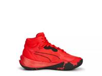 Playmaker Pro Mid Sneaker- Kids' Red view
