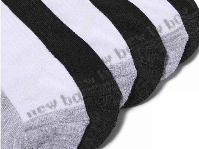 Cushioned Men's No Show Socks - 6 Pack