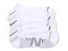Cushioned Men's No Show Socks - 6 Pack White view