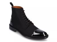 Jack Cap Toe Boot Tux Black Canvas/Patent Leather view