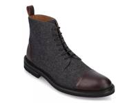 Jack Cap Toe Boot Grey/Oxblood Wool/Leather view