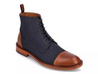 Jack Cap Toe Boot Navy/Brown Denim/Leather view