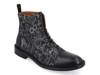 Jack Cap Toe Boot Dark Sky Black Bird Floral Satin/Leather view