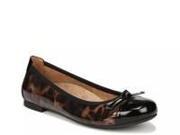 Amorie Ballet Flat Black Animal Print view