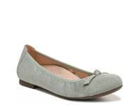 Amorie Ballet Flat Green Velvet view