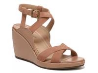 Bonita Wedge Sandal Dark Brown Suede view