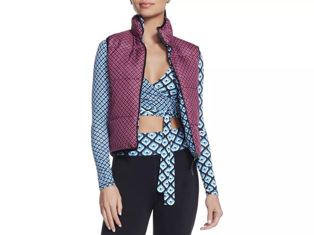 Diane von Furstenberg GO SHIELD Women's Reversible Puffer Vest