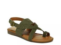 Gia Wedge Sandal Dark Green view