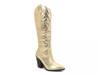 Arizona Cowboy Boot Gold Metallic view