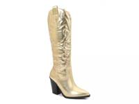 Arizona Cowboy Boot Gold Metallic view