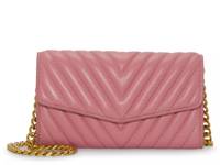 Theon Leather Clutch Pink view