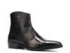 Zappa Cowboy Boot Black Croc Print Leather view
