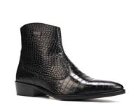 Zappa Cowboy Boot Black Croc Print Leather view