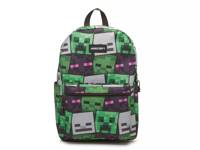Minecraft Backpack Green/Purple/Grey view