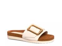 Clare Slide Sandal - Women's White Leather view