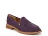 Edith Penny Loafer Plum Purple Suede view