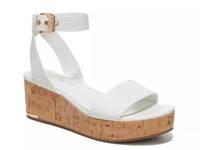 Presley Wedge Sandal White Leather view