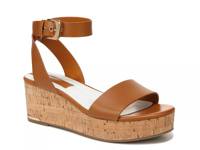 Presley Wedge Sandal Brown Leather view