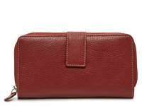 All In One Leather Wallet Red view
