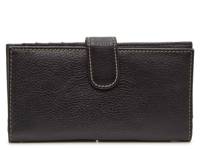 Slim Clutch Leather Wallet Black view