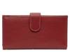 Slim Clutch Leather Wallet Red view