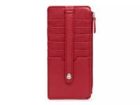 Slim Organizer Leather Card Case Wallet Red view