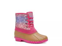 Ombre Glitter Duck Boot - Kids' Multicolor view