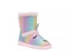 Unicorn Rainbow Fuzzy Boot - Kids' Multicolor view