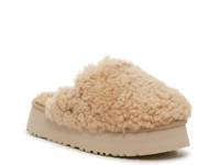Maxi Curly Platform Slipper Taupe view