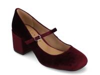 Okenna Mary Jane Pump Maroon Suede view