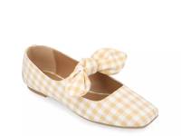 Seralinn Ballet Flat Tan Plaid Print view