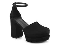 Callan Platform Pump Black Suede view