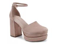 Callan Platform Pump Beige Suede view