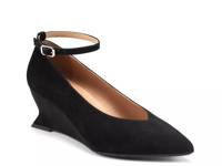 Isolda Wedge Pump Black Suede view