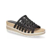 Oaklynn Wedge Sandal Black view