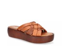 Ned-Italy Platform Sandal Dark Brown view