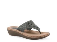 Cienna Wedge Sandal Dark Green view
