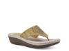 Cienna Wedge Sandal Marigold Fabric view